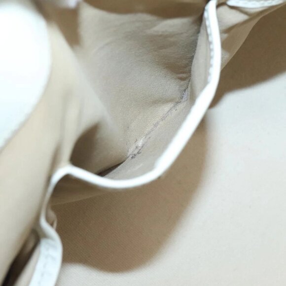 BURBERRY Nova Check Tote Bag PVC Ivory Silver Auth MX420 - Picture 13 of 16